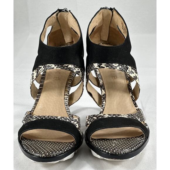 L.A.M.B Open Toe Platform Leather High Heel Stiletto Sz6M Stunning Gorgeous - Picture 2 of 12